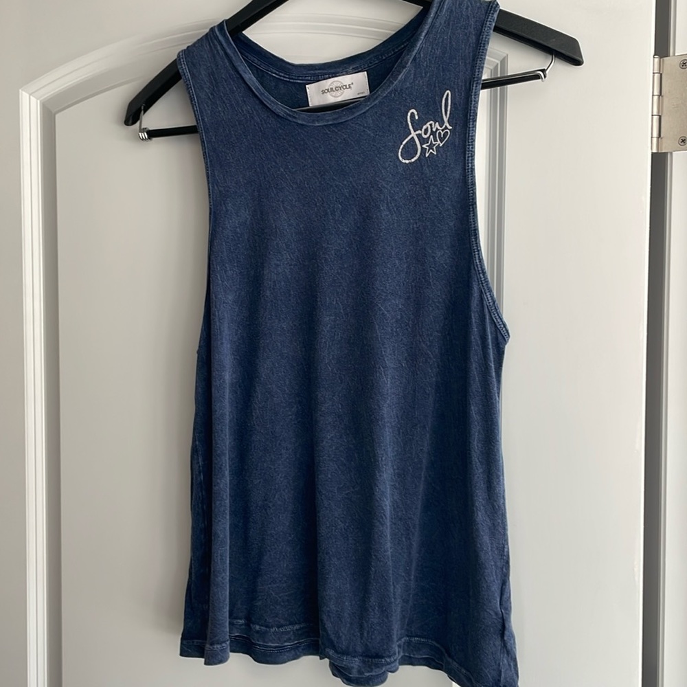 Soulcycle Chambray Tank Top Size Small